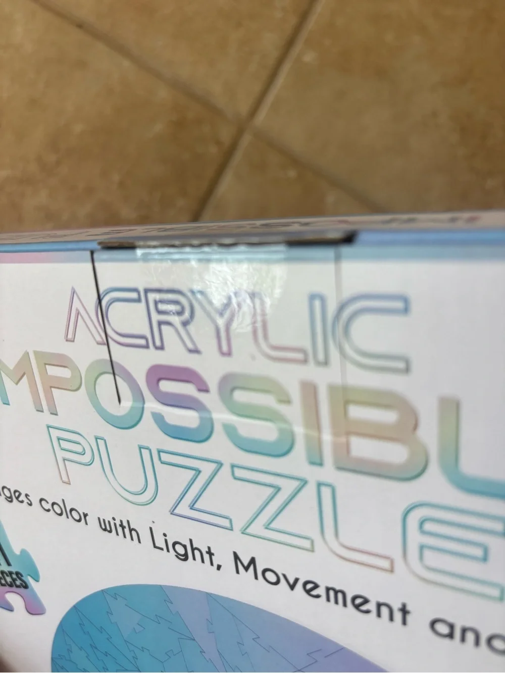 Acrylic Impossible Puzzle - Iridescent 141-Piece Puzzle NEW unopened